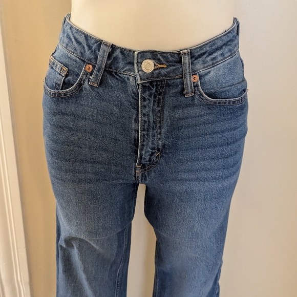 & Denim vintage straight high waist jeans in medium was size 2 - Picture 4 of 7